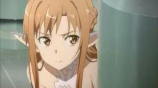 😥 Asuna Yuuki Sword Art Online Anime, Sword Art Online, Elfo, Asuna, Videogioco, Fantasy telegram sticker
