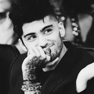 🌪 Zayn Malik 泽恩·马利克, 歌手, 名人, 单向乐队, 纹身, 肖像 telegram sticker