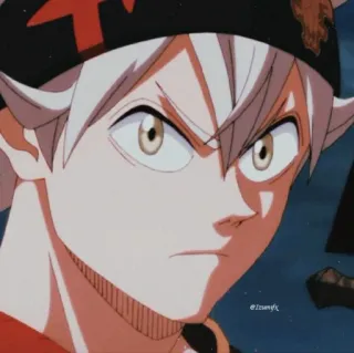 😒 Asta Black Clover Anime, Mangá, Asta, Black Clover, Personagem, Magia, Fantasia telegram sticker