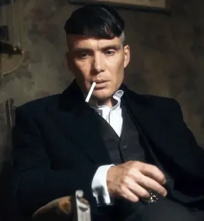 🌵 Thomas Shelby Peaky Blinders cillian murphy, bbc, gangster, drama, merokok telegram sticker