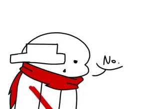 ❤️ No. 漫画, シンプル, 赤, キャラクター telegram sticker
