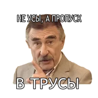 😘 НЕ УСЫ, А ПРОПУСК В ТРУСЫ Mann, Schnurrbart, russisch, lustig whatsapp sticker