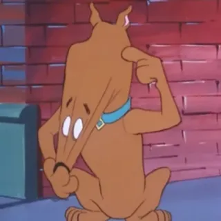 😷 Scooby-Doo cartoon, dog, scooby doo, silly, funny telegram sticker