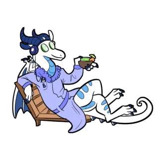🔆 龙, 休闲, 放松, 水疗, 舒适, 异想天开 telegram sticker
