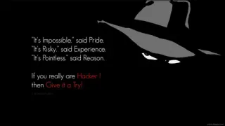 👨‍💻 "It's Impossible." said Pride.
"It's Risky," said Experience.
"It's Pointless" said Reason.
If you really are Hacker !
then Give it a Try! hacker, motivation, challenge, anonymous, computer, internet, cybersecurity telegram sticker