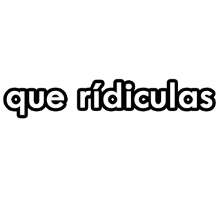 🙄 que ridículas испанский, слова, фраза, выражение telegram sticker