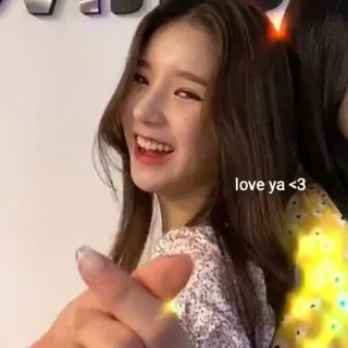 🤍 love ya <3 爱, 心, 可爱, 问候, 友谊 whatsapp sticker
