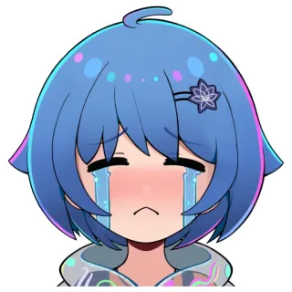 😭 Anime, Dibujos animados, Llorar, Triste, Llorando, Emocional whatsapp sticker