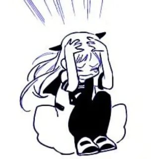 🫐 Anya Forger Spy x Family Anya, Spy x Family, anime, cartoni animati, frustrazione, panico telegram sticker