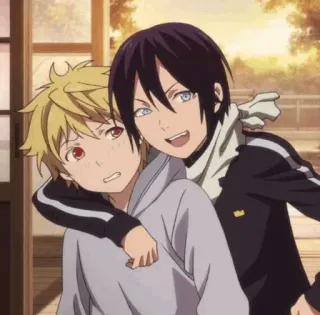 💈 Yato Noragami anime, noragami, yato, hiyori, yukine whatsapp sticker