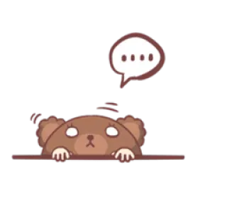 🙈 ... urso, fofo, adesivo, pensando, ..., confuso telegram sticker
