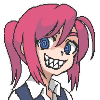 😀 Мультфильм, Аниме, Девушка, Женщина, Жуткий, Страшный, Ужасы telegram sticker