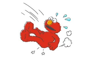 🤗 Elmo การ์ตูน, เซซามีสตรีท, เอลโม telegram sticker