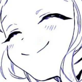🫐 Anime, Ragazza, Felice, Carino, Sorridendo telegram sticker