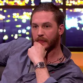 🤔 Tom Hardy acteur, homme, portrait telegram sticker