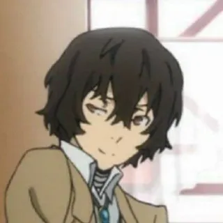 ⛓ Dazai Osamu Bungou Stray Dogs Anime, Dazai, Bungou Stray Dogs, Personnage, Manga whatsapp sticker