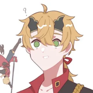 🍡 Thoma Genshin Impact Anime, Gra, Genshin Impact, Thoma, Postać, Fanart telegram sticker
