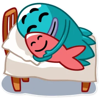 💤 cartoon, hug, sleep, friendship telegram sticker