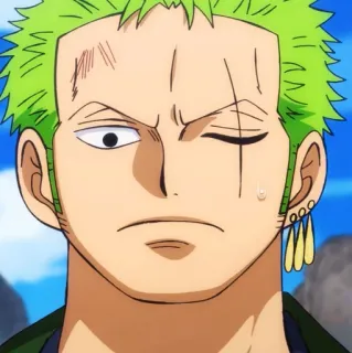 🍾 Zoro One Piece аниме, ван пис, зоро, ророноа зоро, мечник telegram sticker