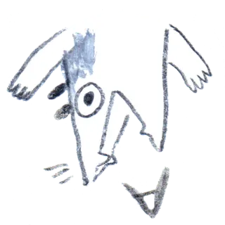 😨 abstrakcja, potwór, rysunek, szkic, sztuka telegram sticker