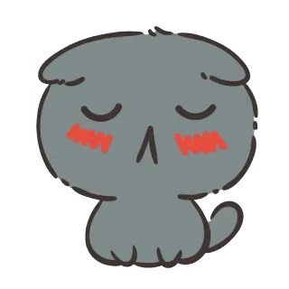 🐱 dog, sad, cute, cartoon, sticker, animal telegram sticker