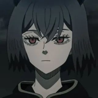 🖤 Nero Black Clover anime, black clover, nero, secre swallowtail telegram sticker