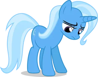 😓 My Little Pony, Pony, Cartoon, Pferd, Traurig, Einhorn, Blau telegram sticker