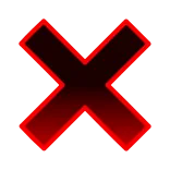 ❌