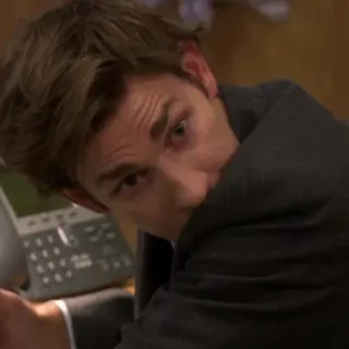 🗞 Jim Halpert The Office fernseher, serie, comedy, büro, jim, halpert telegram sticker