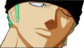 😒 Roronoa Zoro One Piece anime, one piece, zoro, pirate, swordsman telegram sticker