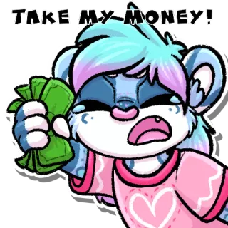 🤑 TAKE MY MONEY! telegram sticker
