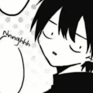 🗞 Nnnghhh Anime, Mangá, Expressão, Personagem, Desenho animado telegram sticker