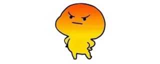 ✨ arrabbiato, frustrato, cartone animato, infastidito, seccato whatsapp sticker