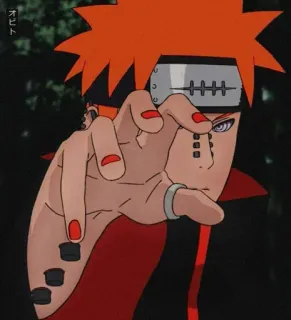 😡 Pain Naruto Anime, Naruto, Pain, Kartun, Karakter, Awan merah telegram sticker