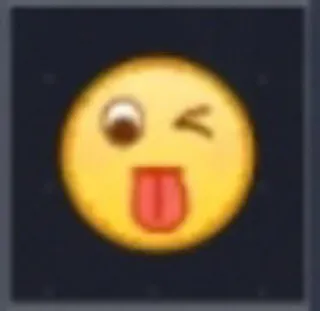 😜 Emoji, Smiley, Lidah, Berkedip, Kuning telegram sticker