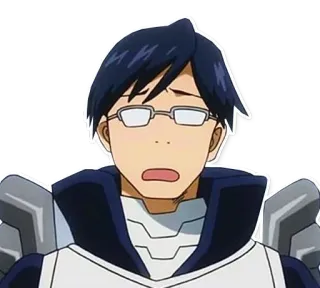 😦 Tenya Iida My Hero Academia anime, my hero academia, tenya iida, iida, character telegram sticker