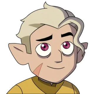 😁 Hunter The Owl House Hunter, The Owl House, dibujos animados, personaje, animado, cicatriz telegram sticker