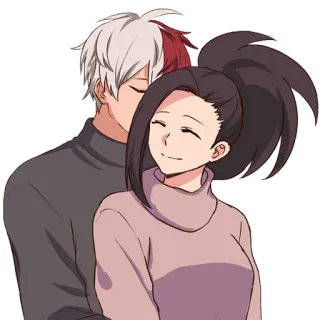❤️ Todoroki My Hero Academia Anime, Mangá, My Hero Academia, Todoroki, Personagem, Desenho animado whatsapp sticker