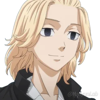🙂 @YunyunLab Anime, Cheveux blonds, Personnage, Manga whatsapp sticker