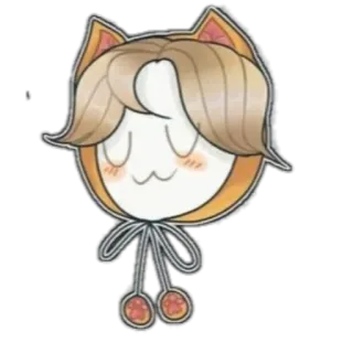 😊 kot, słodki, kreskówka, kawaii, postać, zwierzę telegram sticker