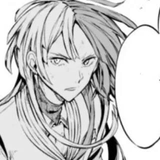 🌟 Fyodor Dostoevsky Bungou Stray Dogs Anime, Mangá, Retrato, Cabelo branco, Cabelo escuro, Personagem, Fiódor Dostoiévski, Bungou Stray Dogs whatsapp sticker