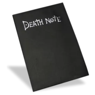 📕 Death Note DEATH NOTE death note, аниме, манга, блокнот telegram sticker