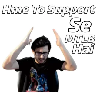 YouTube vs TikTok : Carryminati Stickers 2 telegram stickers