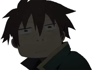 😶 Kazuma Konosuba 动漫, 和真, 搞笑, 表情, 为美好的世界献上祝福！ telegram sticker