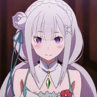 🦕 Emilia Re:Zero anime, Emilia, Re:Zero, waifu, cute telegram sticker