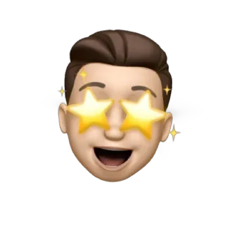 🤩 emoji, face, stars, excited telegram sticker