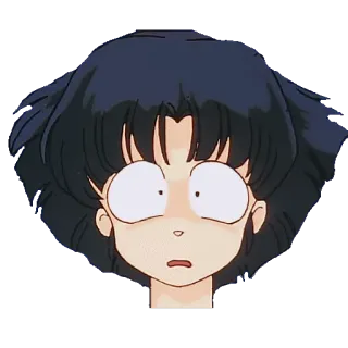 😳 anime, sorprendida, chica, ojos, cara, manga whatsapp sticker
