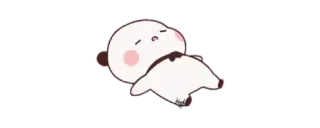 ✨ Cartone animato, Personaggio, Pigro, Carino, Adesivo whatsapp sticker