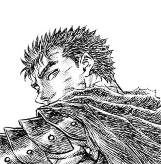 ⚔ Guts Berserk Manga, Anime, Espada, Guerrero, Fantasía, Berserk telegram sticker