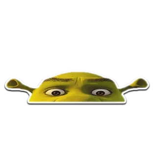 😑 Shrek Oger, Grün, Film, Animationsfilm, Lustig, Figur whatsapp sticker